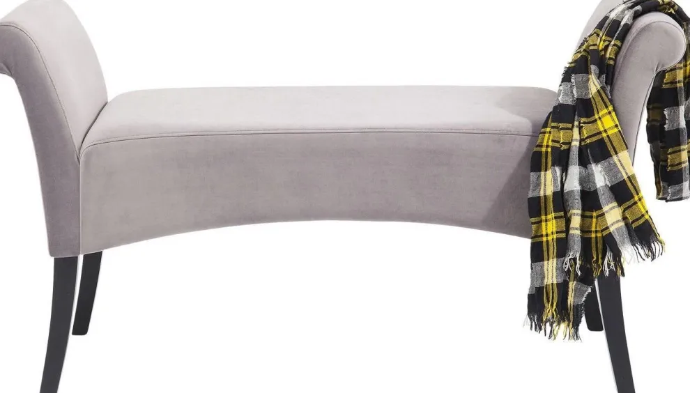 Halbank Motley Fluweel Zilvergrijs