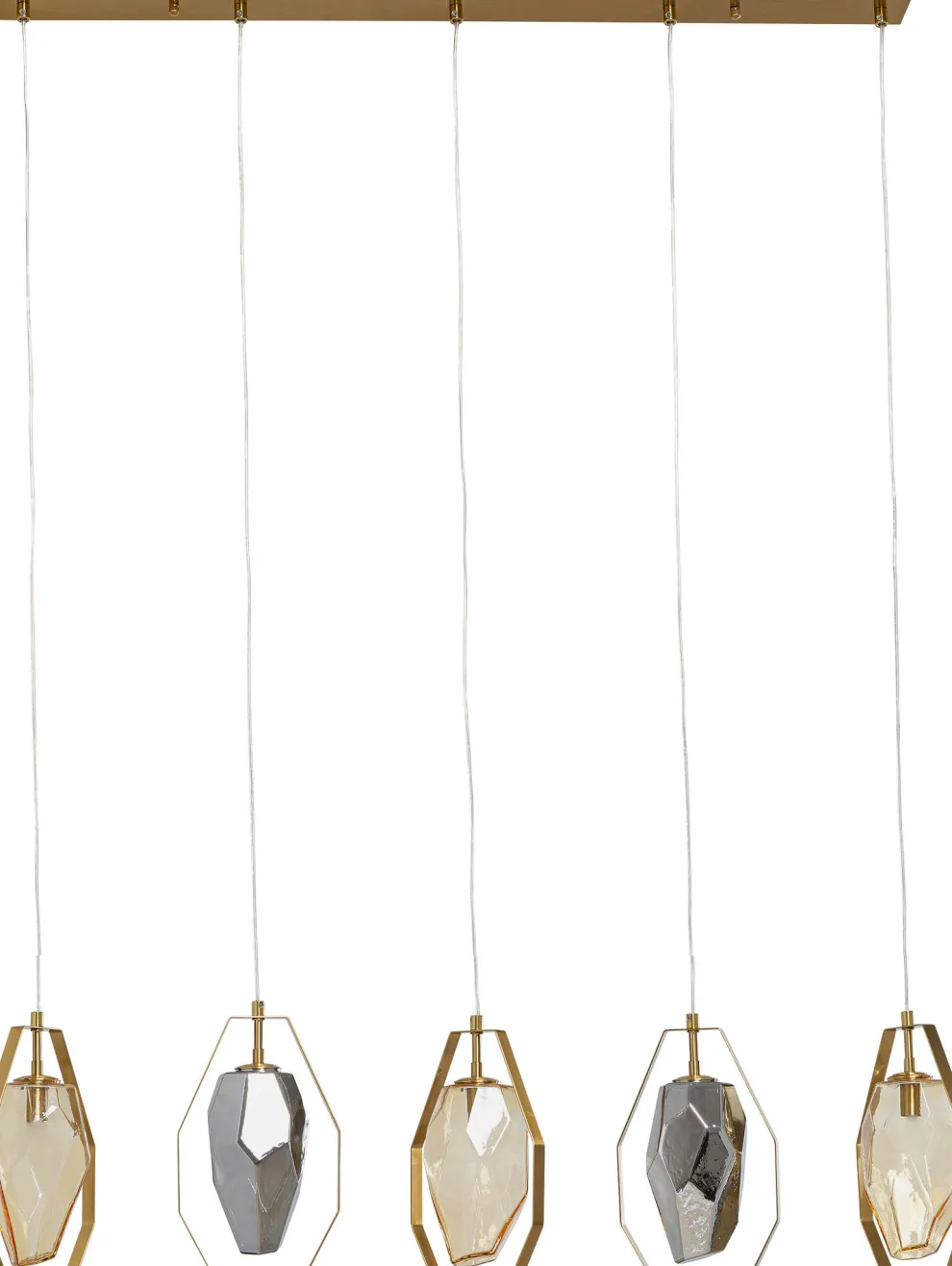 Hanglamp Diamond Fever Dining Brass 110cm