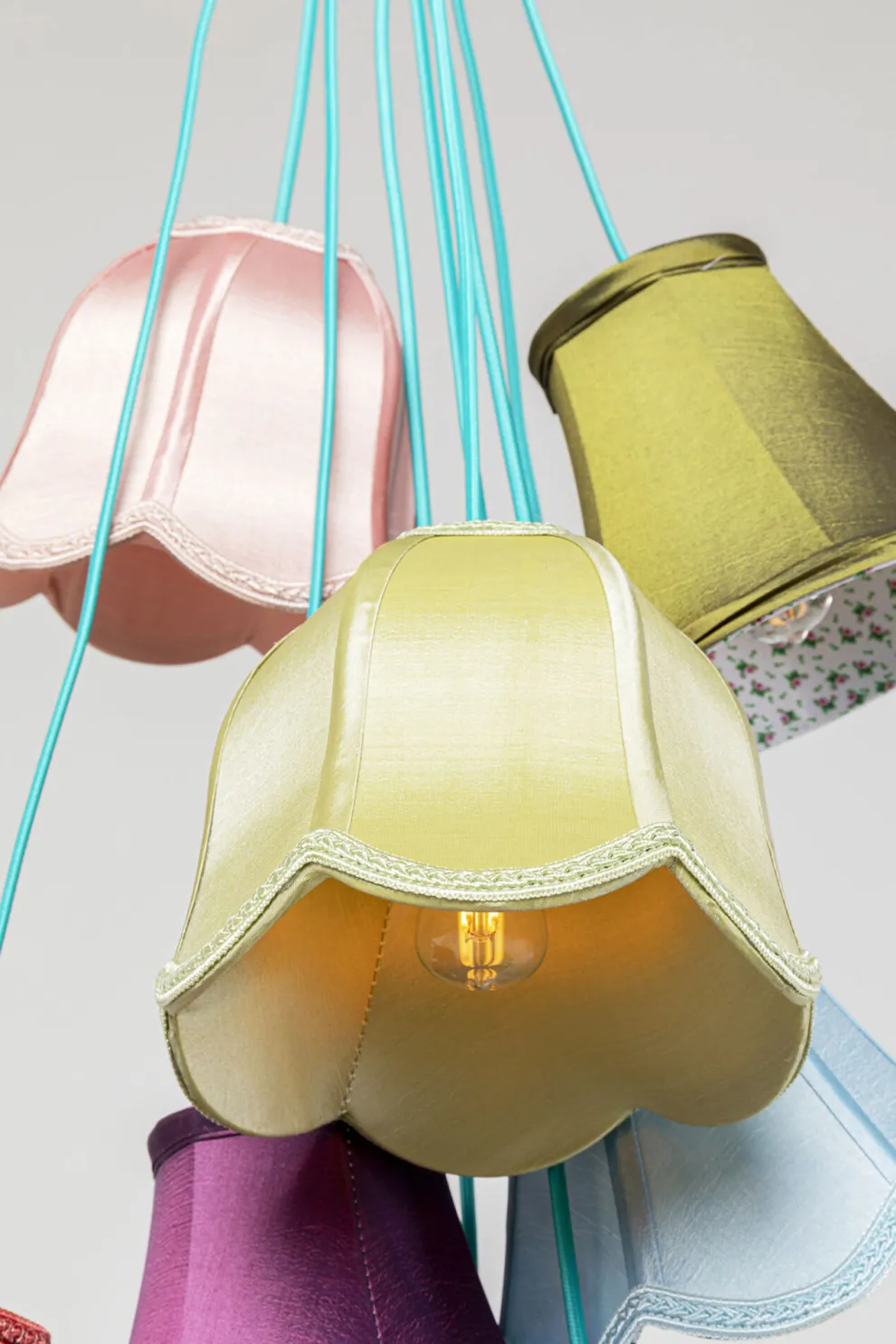 Hanglamp Saloon Flowers 9 Stuks