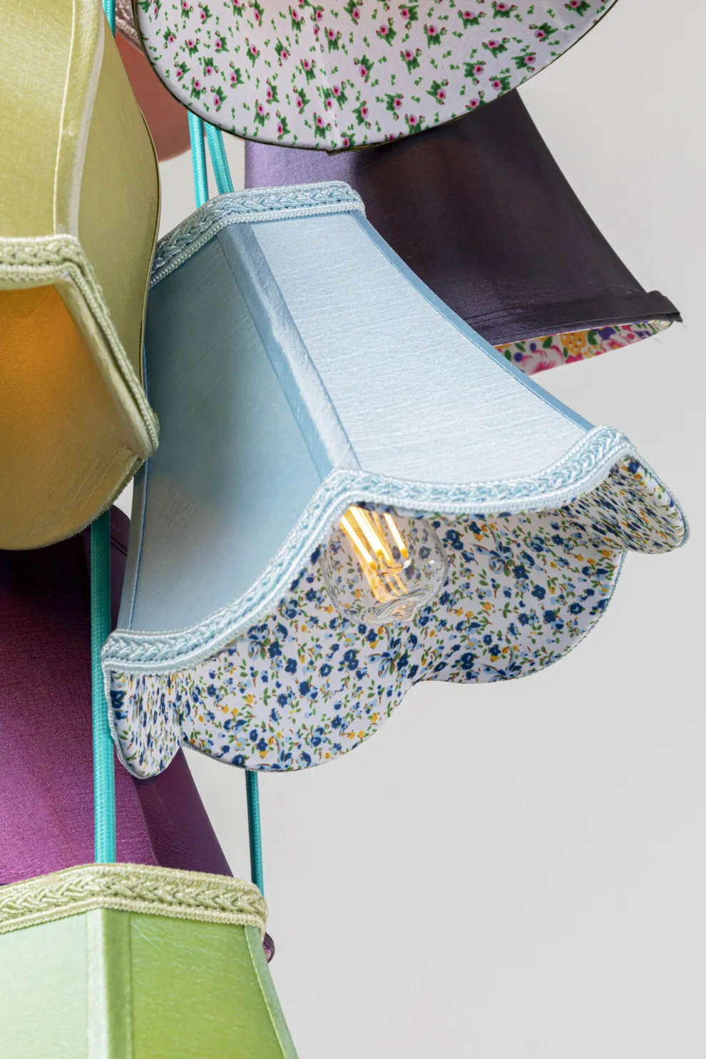 Hanglamp Saloon Flowers 9 Stuks