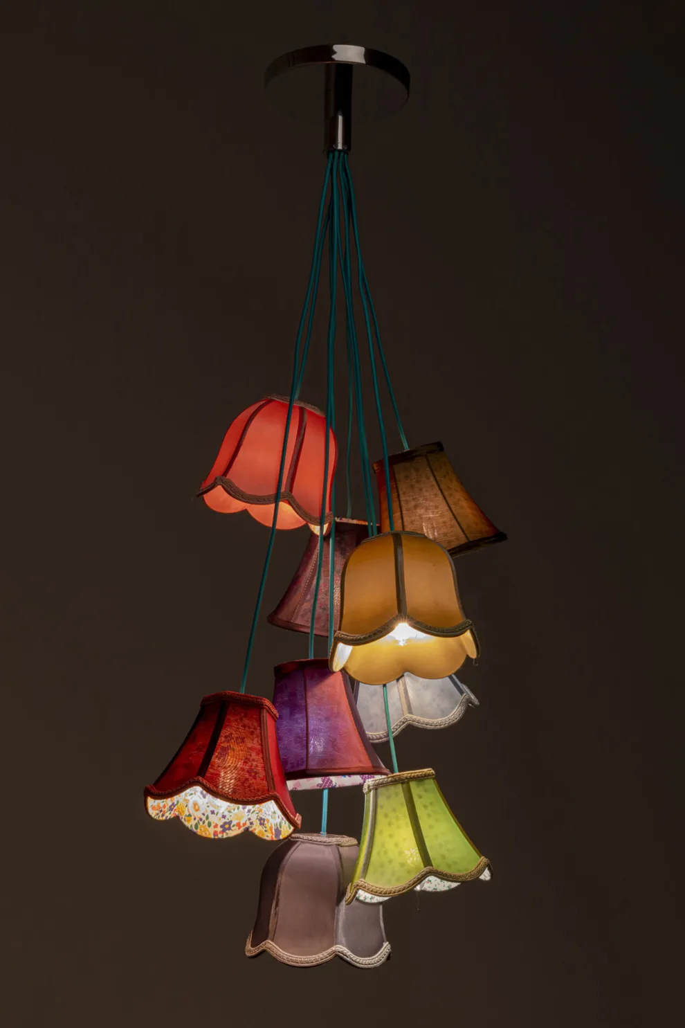 Hanglamp Saloon Flowers 9 Stuks