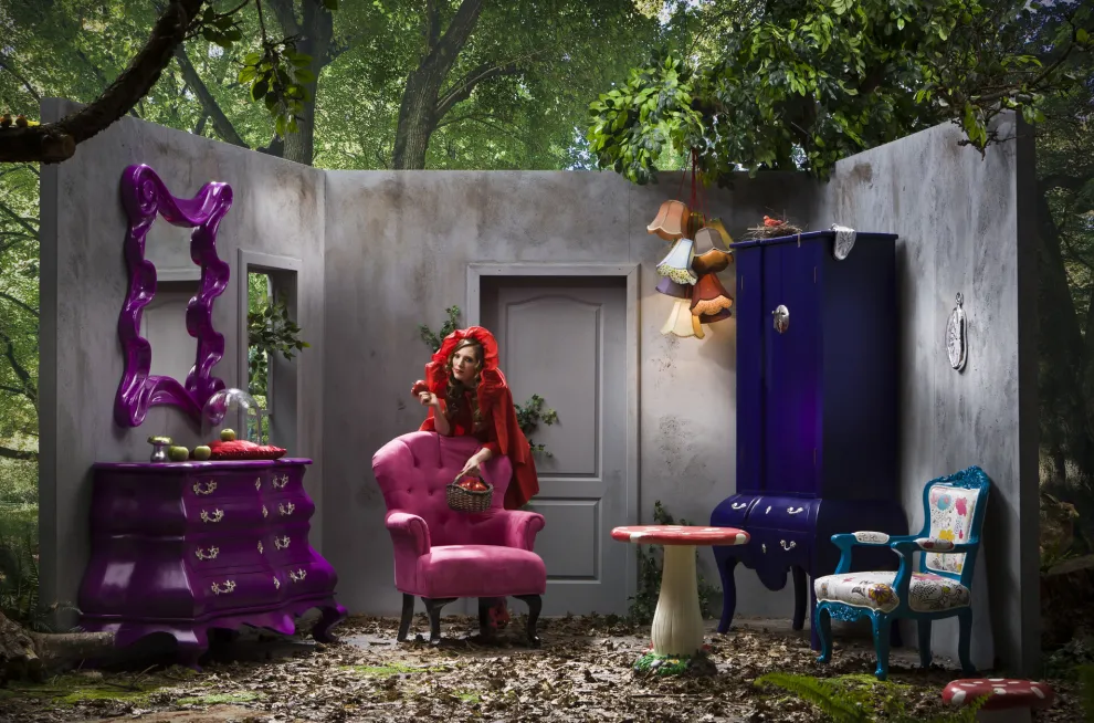 Hanglamp Saloon Flowers 9 Stuks