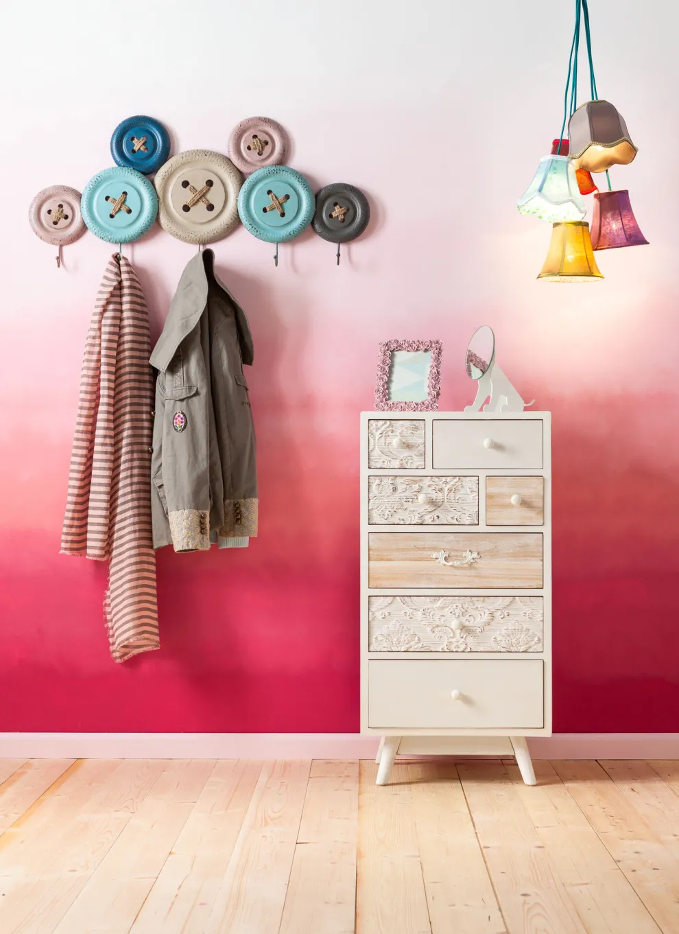 Hanglamp Saloon Flowers 5 Stuks