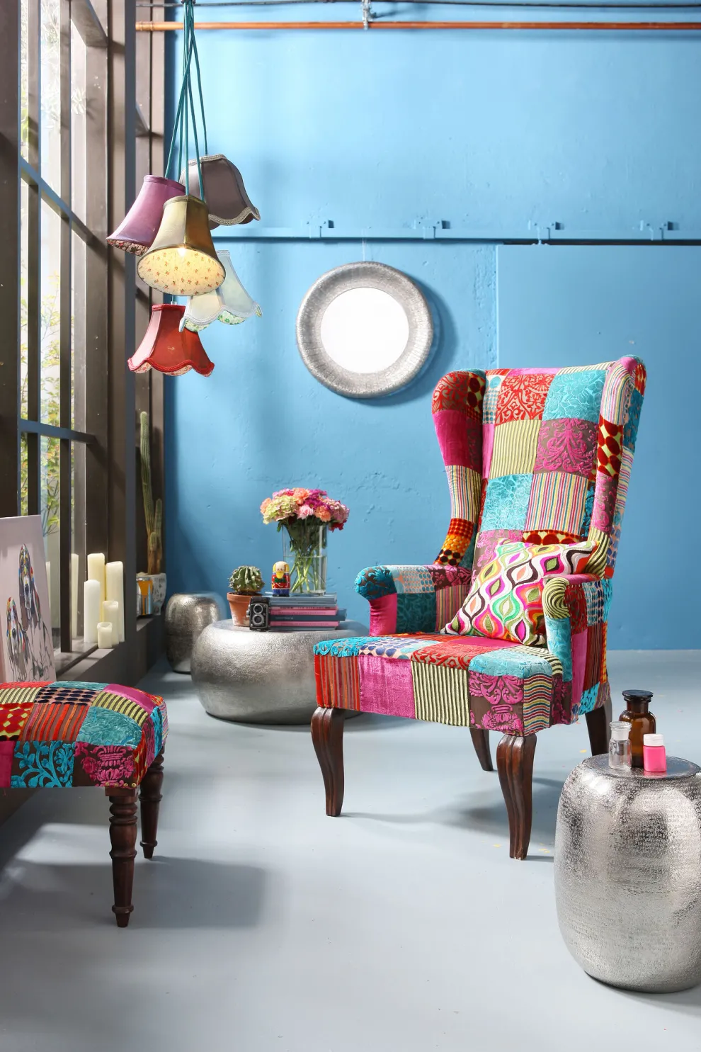 Hanglamp Saloon Flowers 5 Stuks