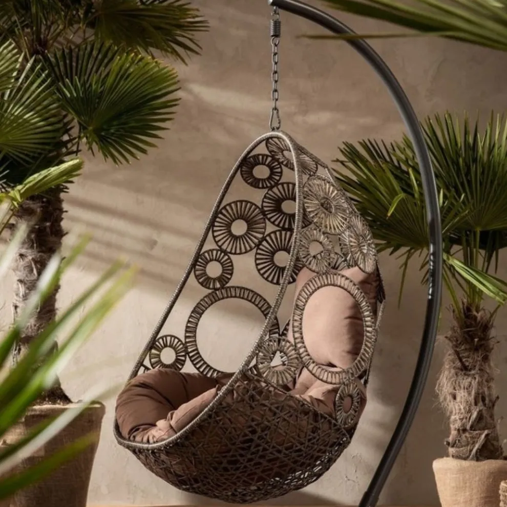 Hangstoel Ibiza Bruin