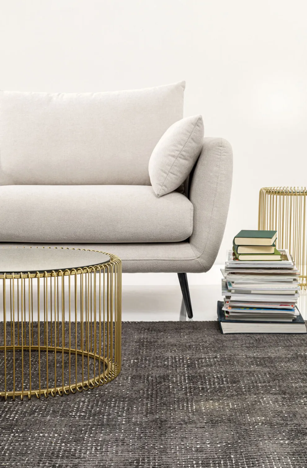 Hoekbank Amalfi Links Creme 275cm