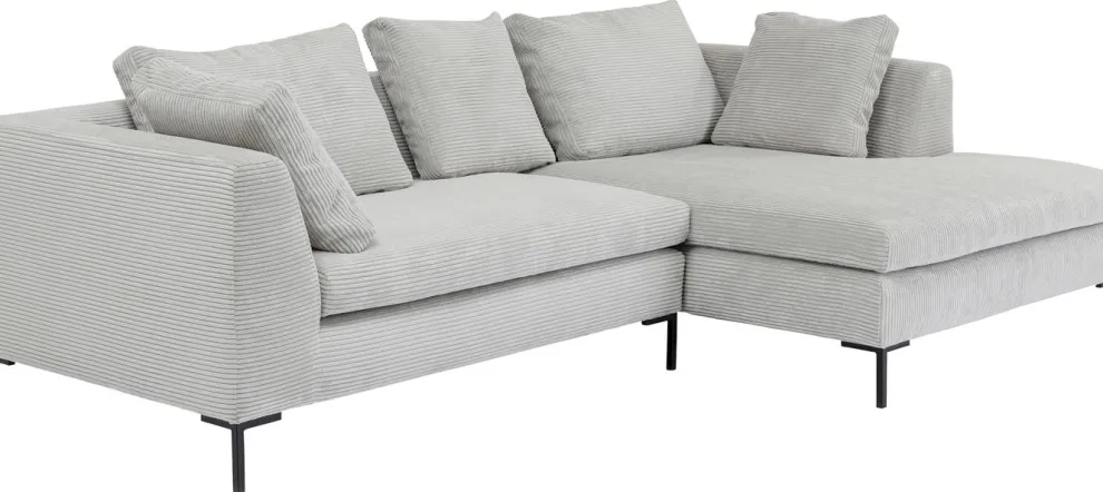 Hoekbank Gianni Cord Grijs Rechts