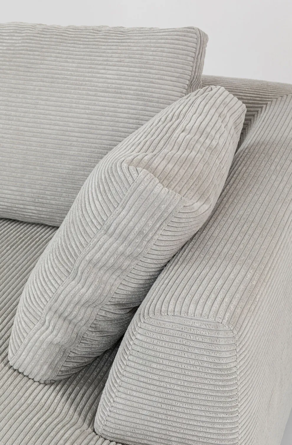 Hoekbank Gianni Cord Grijs Rechts