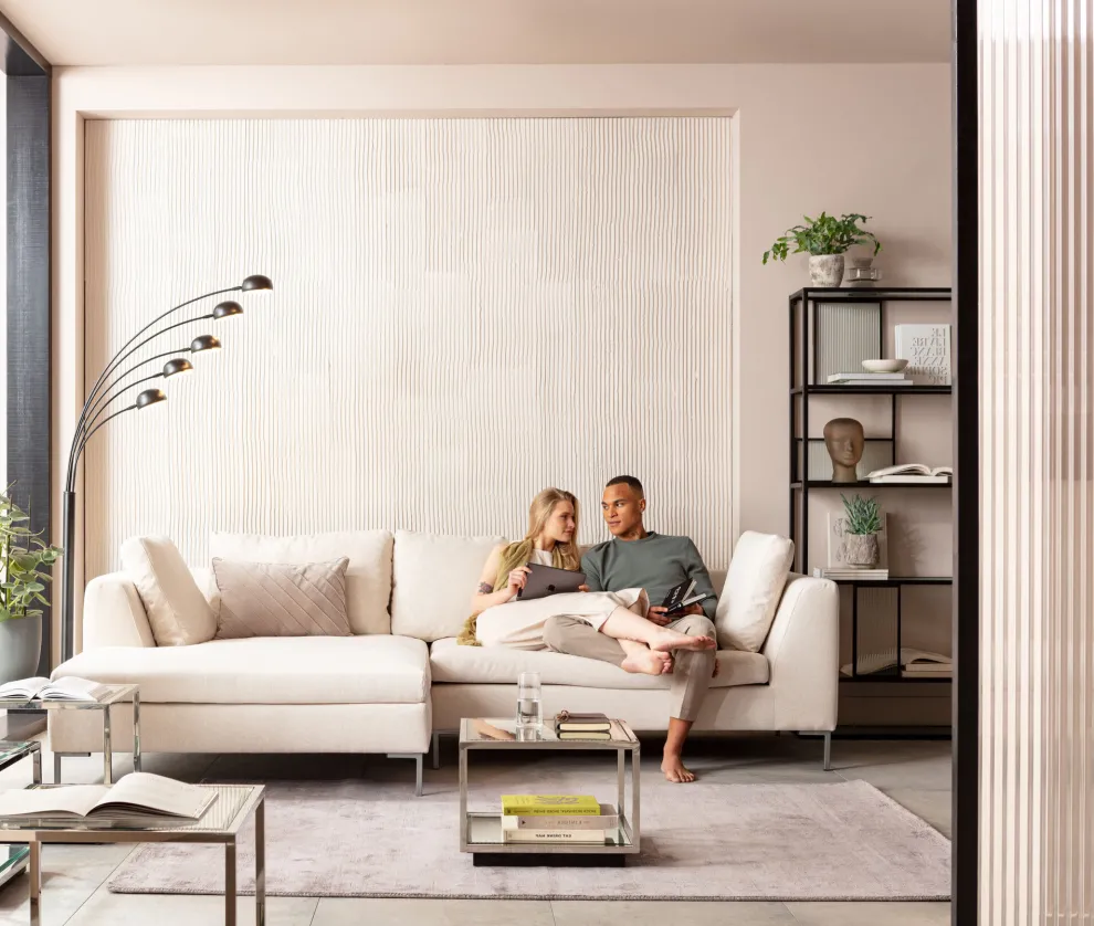 Hoekbank Gianni Creme Links