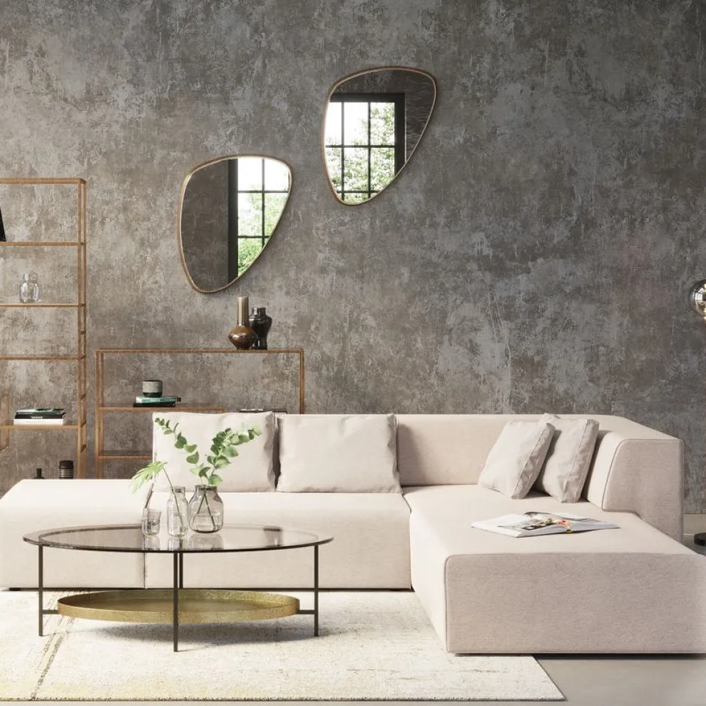 Hoekbank Infinity Ottomane Crème Rechts