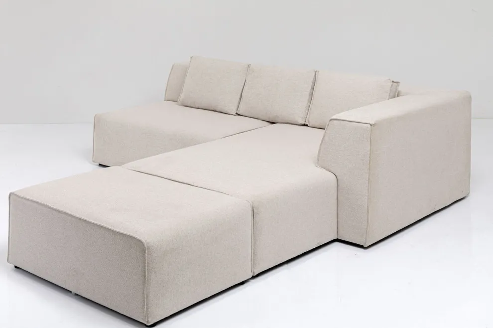 Hoekbank Infinity Ottomane Crème Rechts