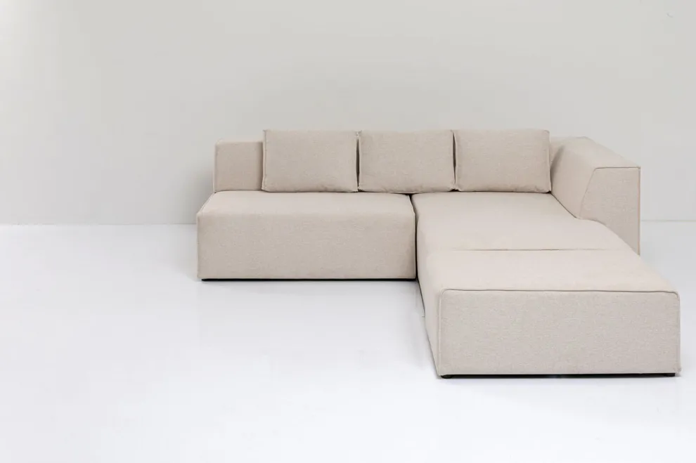 Hoekbank Infinity Ottomane Crème Rechts