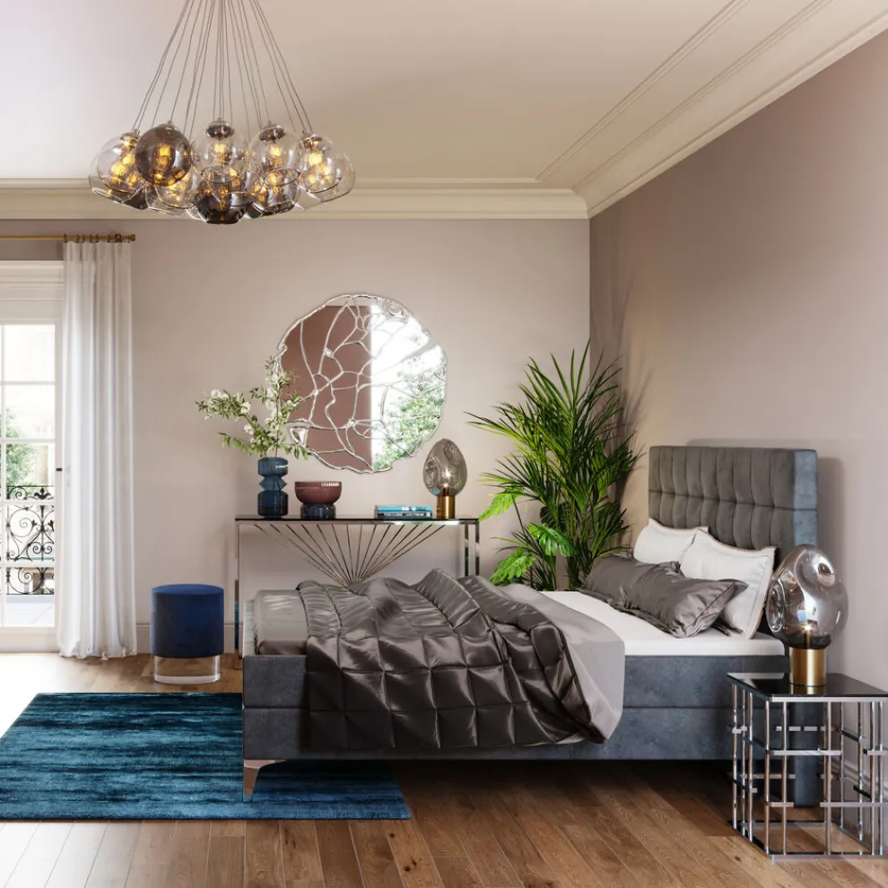 Hoofdbord Benito Star Grey 180cm