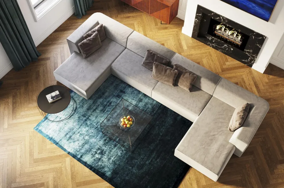 Infinity Twee-Zits Elements Grijs 120cm