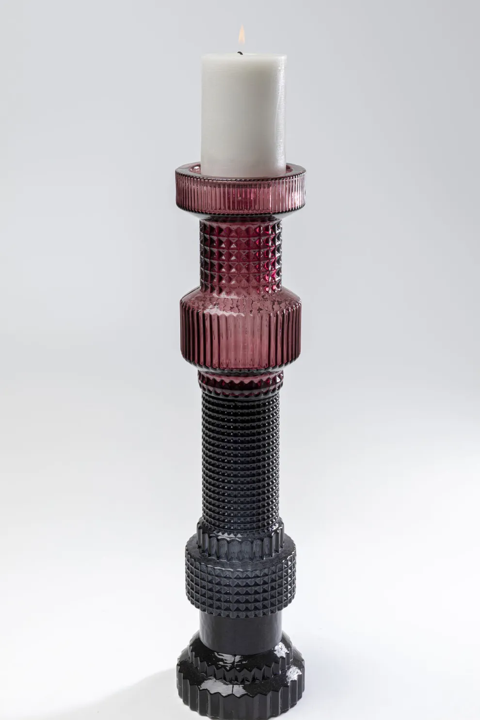 Kandelaar Marvelous Duo Pink Grey 49cm