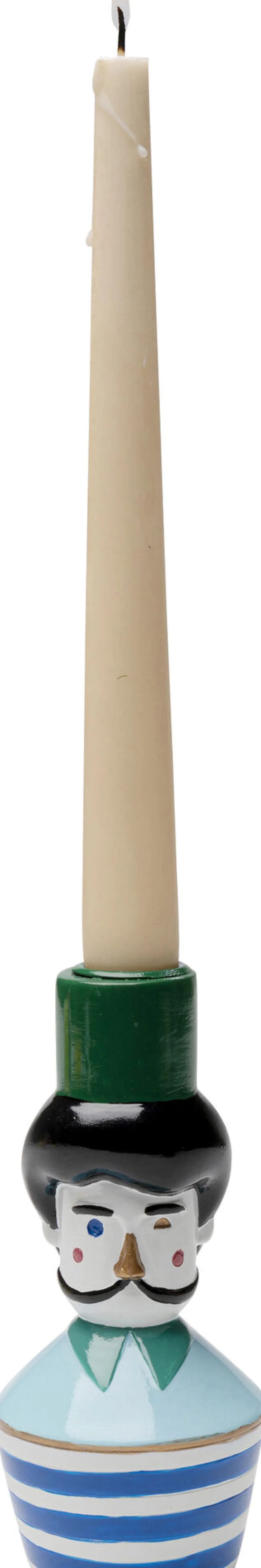 Kandelaar Monsieur Mustache 16cm