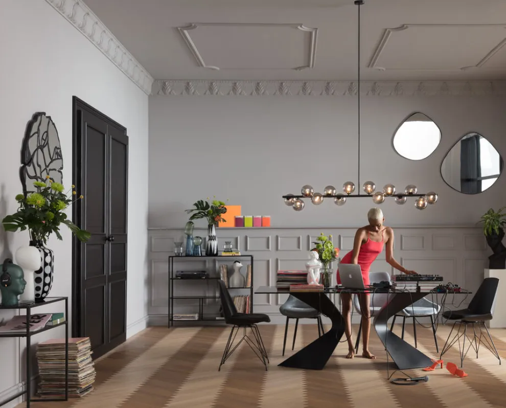 Koptelefoonhouder Groen