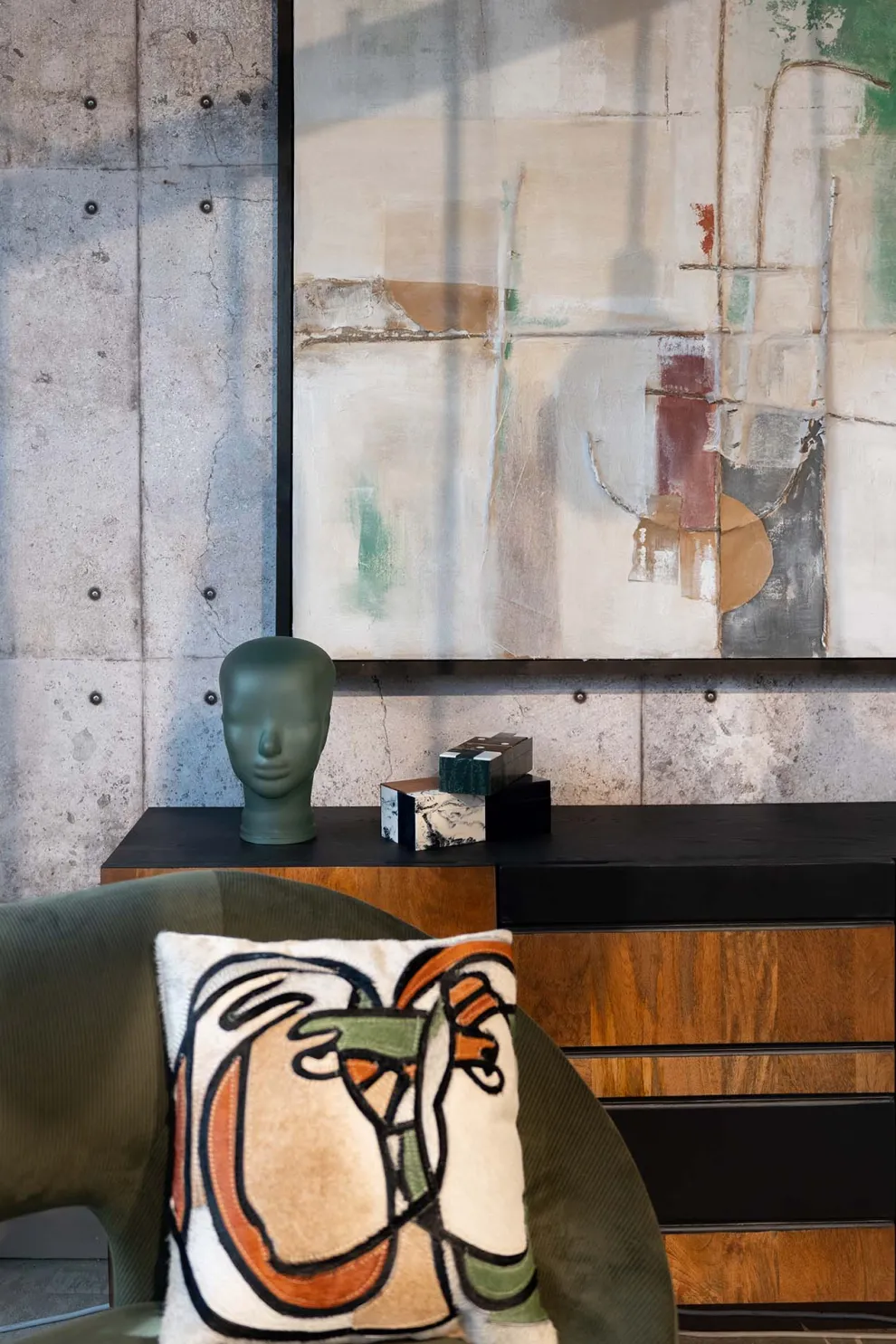 Koptelefoonhouder Groen