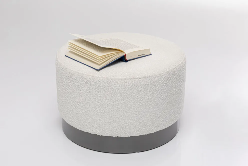 Kruk Cherry Boucle Creme Smoke Ø55cm