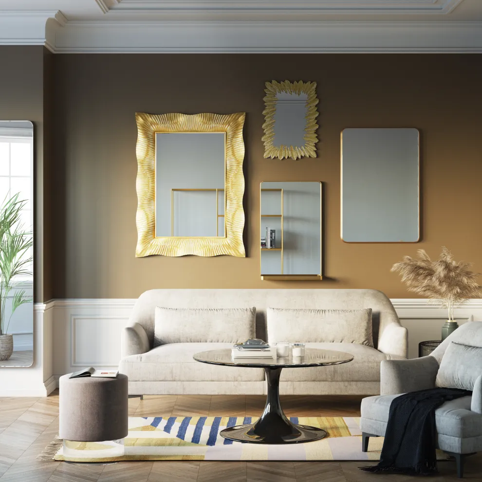 Kruk Cherry Lichtgrijs Zilver Ø35cm