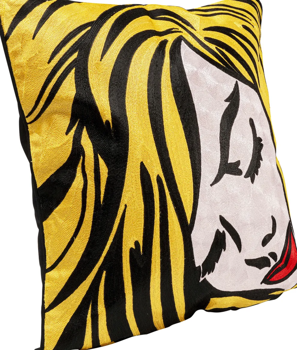 Kussen Art Line Comic Lady 50x50cm