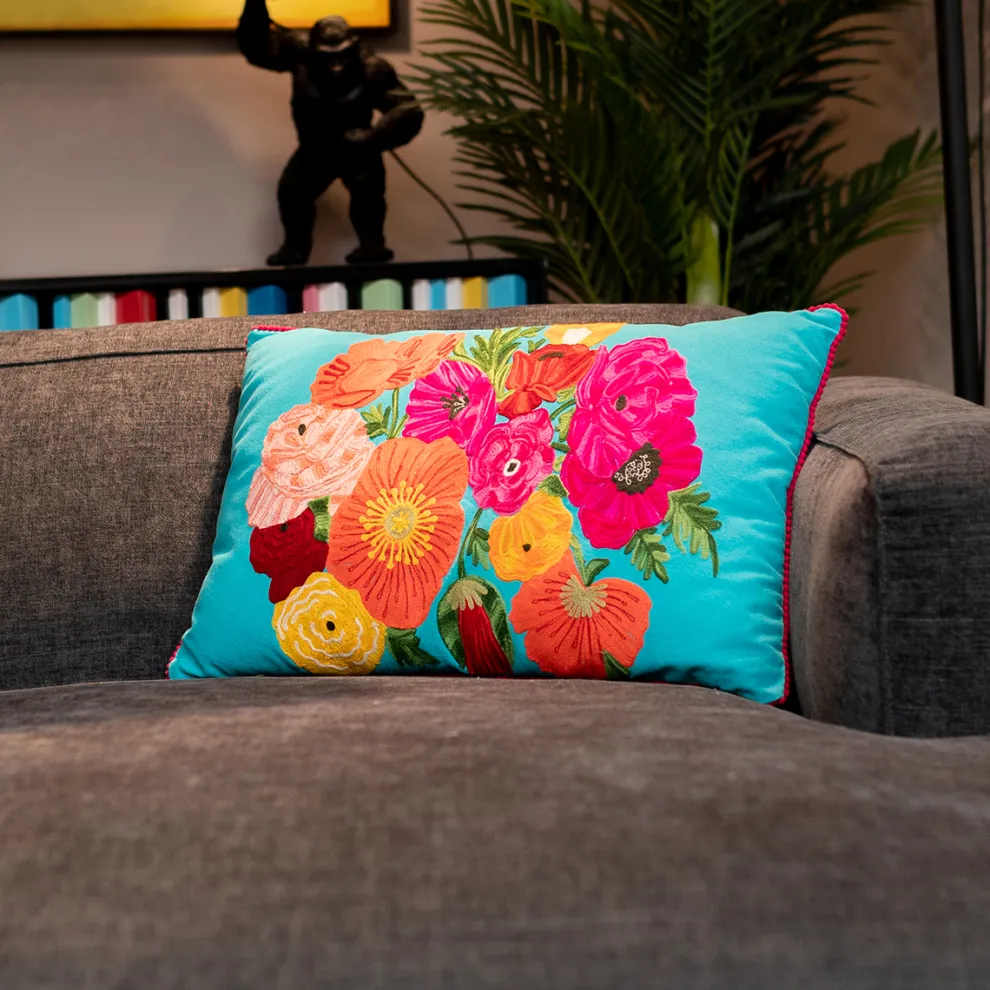 Kussen Fiorista Blue 60x40cm