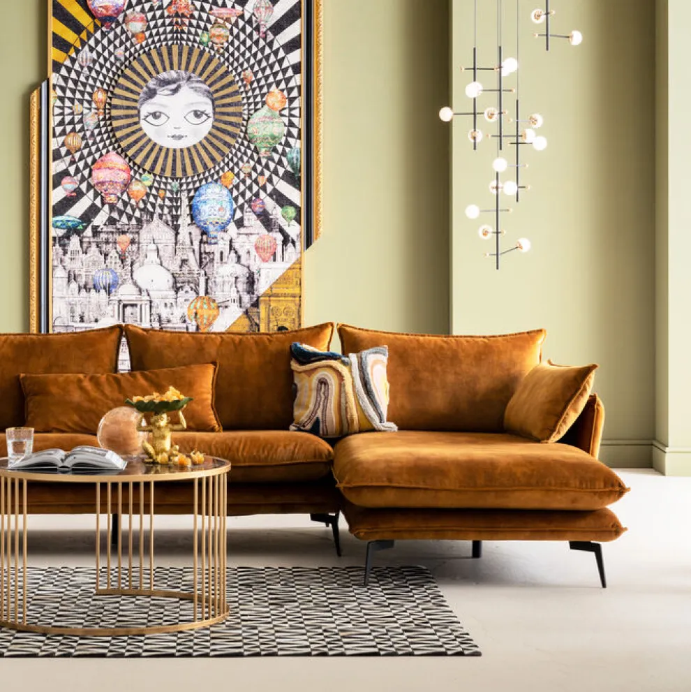 Kussen Lava Bruin 45x45cm