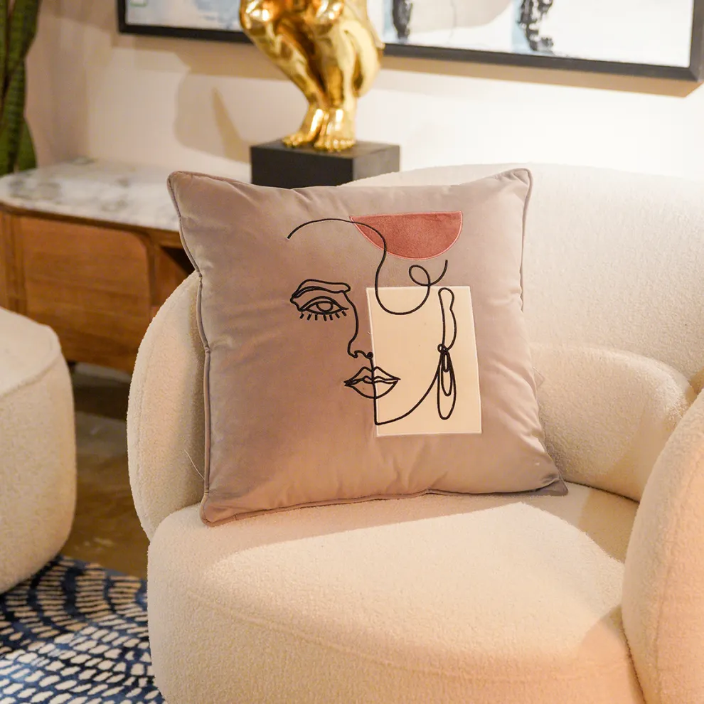 Kussen Mademoiselle 45x45cm