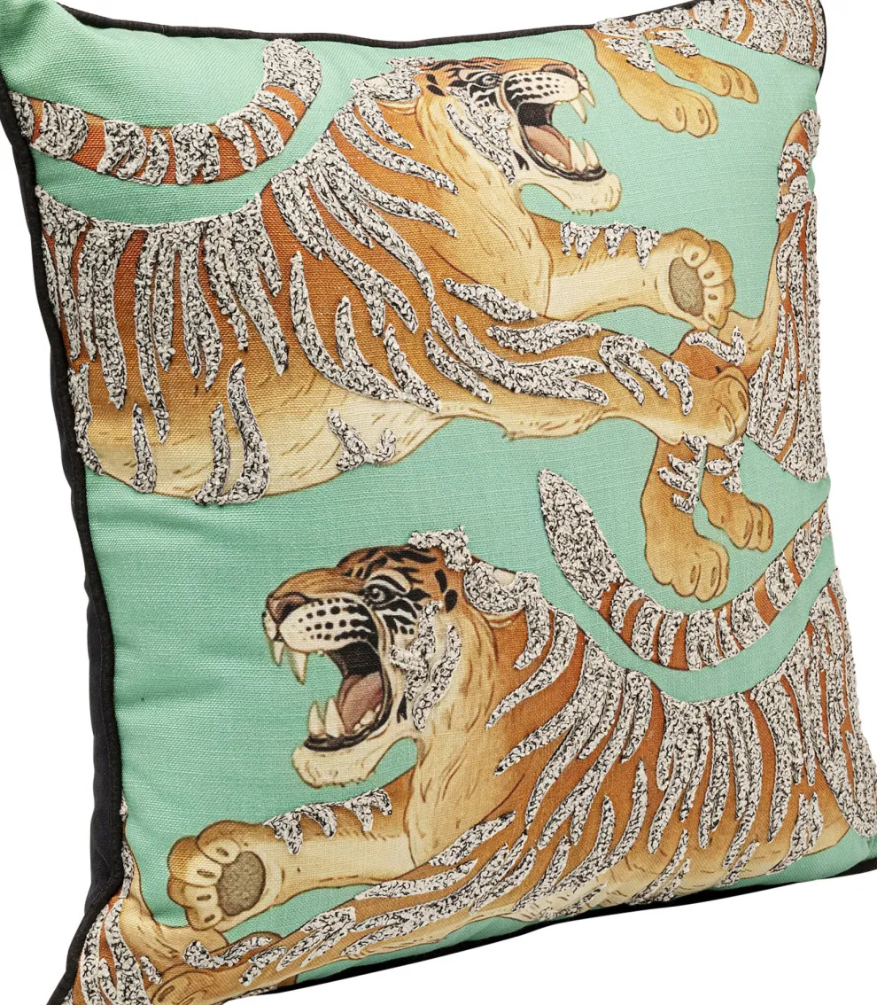 Kussen Tiger Love Mint 45x45cm
