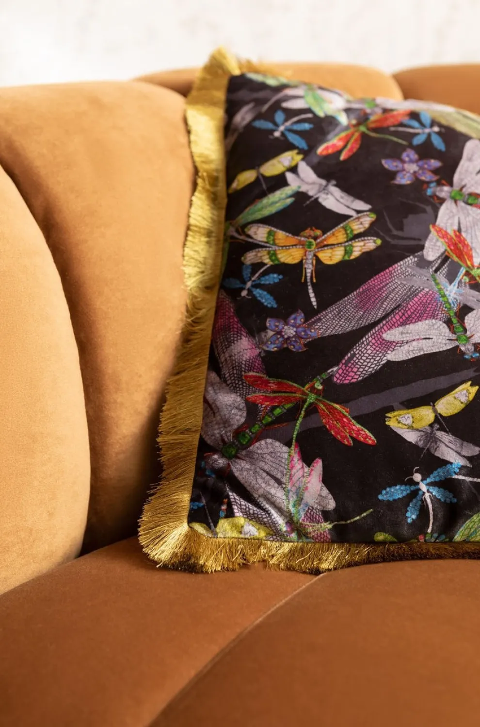 Kussen Tropical Garden Fringe 45x45cm