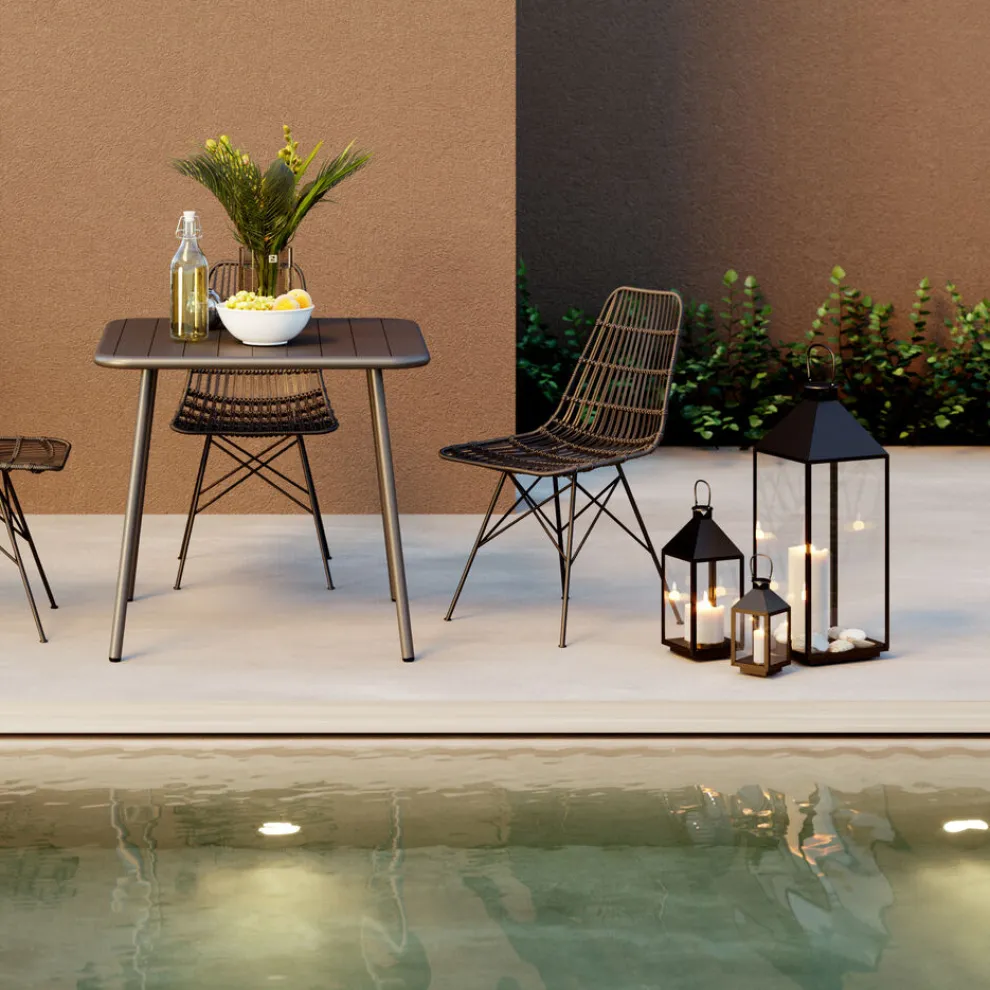 Lantaarn Giardinio Zwart Goud (4-delig)