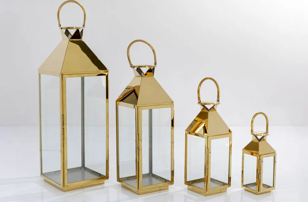 Lantaarn Giardino Goud (4-delig)