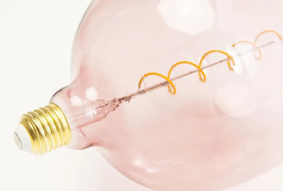 Lichtbron Spiraal LED Roze