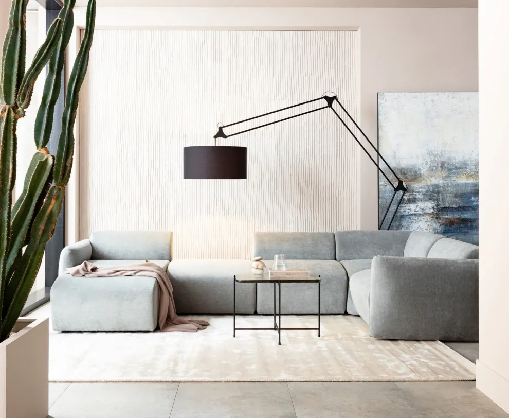 Modulaire Bank Lucca End Corner Elements Right Grey 89cm