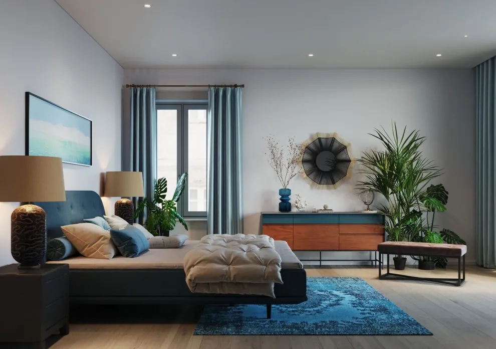 Nachtkastje Luxury Push 2 Lades Grijs