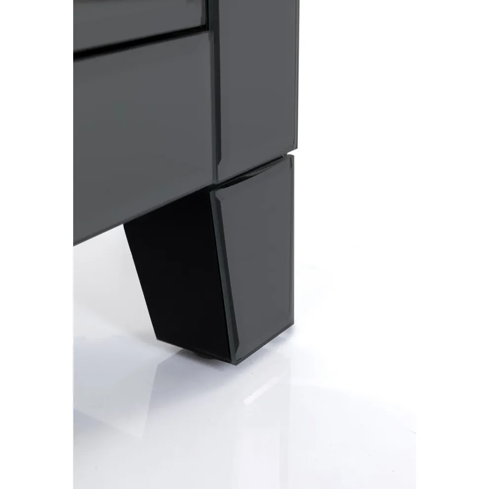 Nachtkastje Luxury Push 2 Lades Grijs