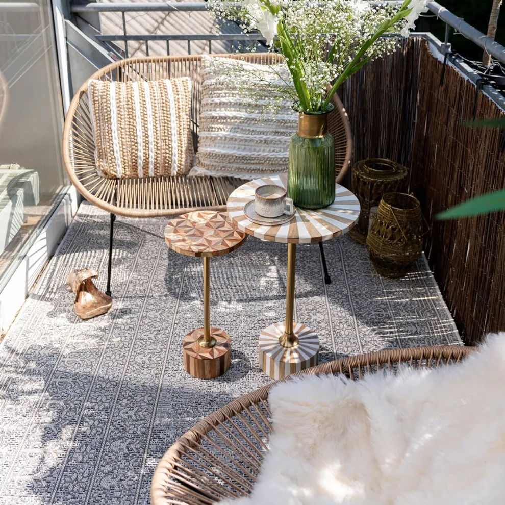 Outdoor Vloerkleed Medaillon 160x230cm