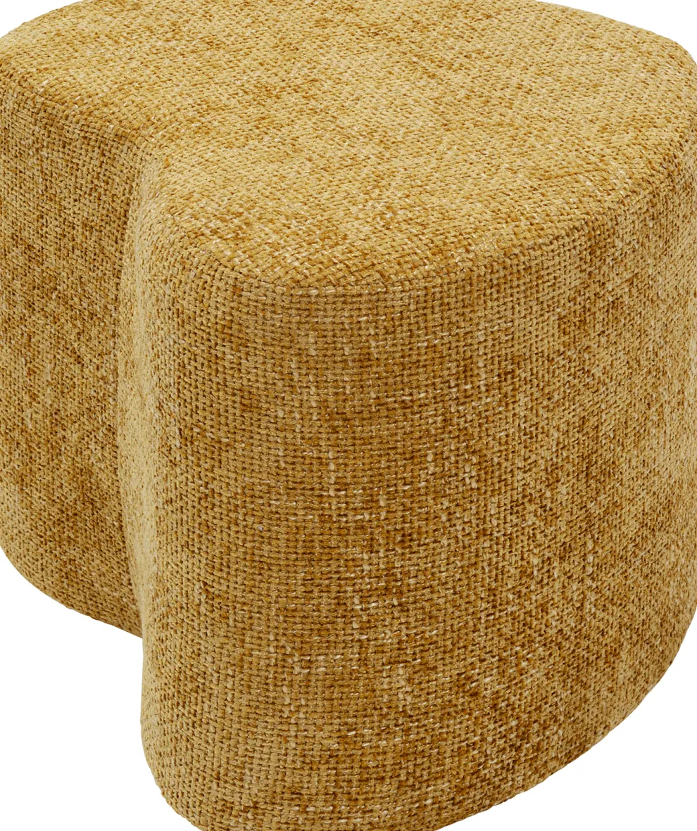 Poef Lovely Geel 36x34cm