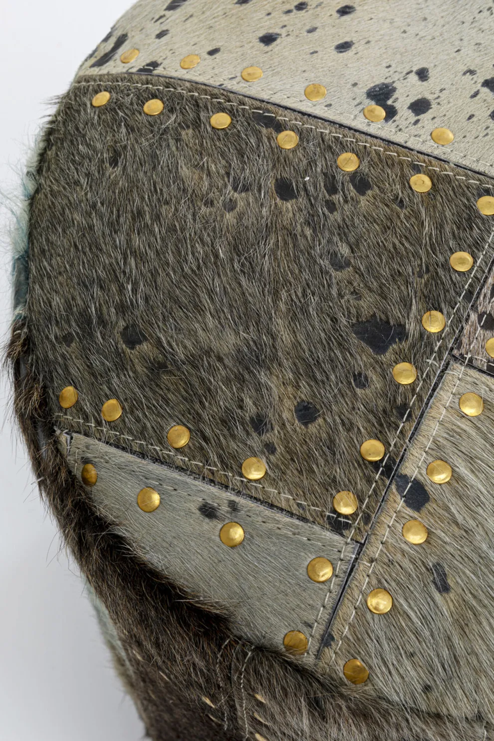 Poef Squares Grijs Ø35cm