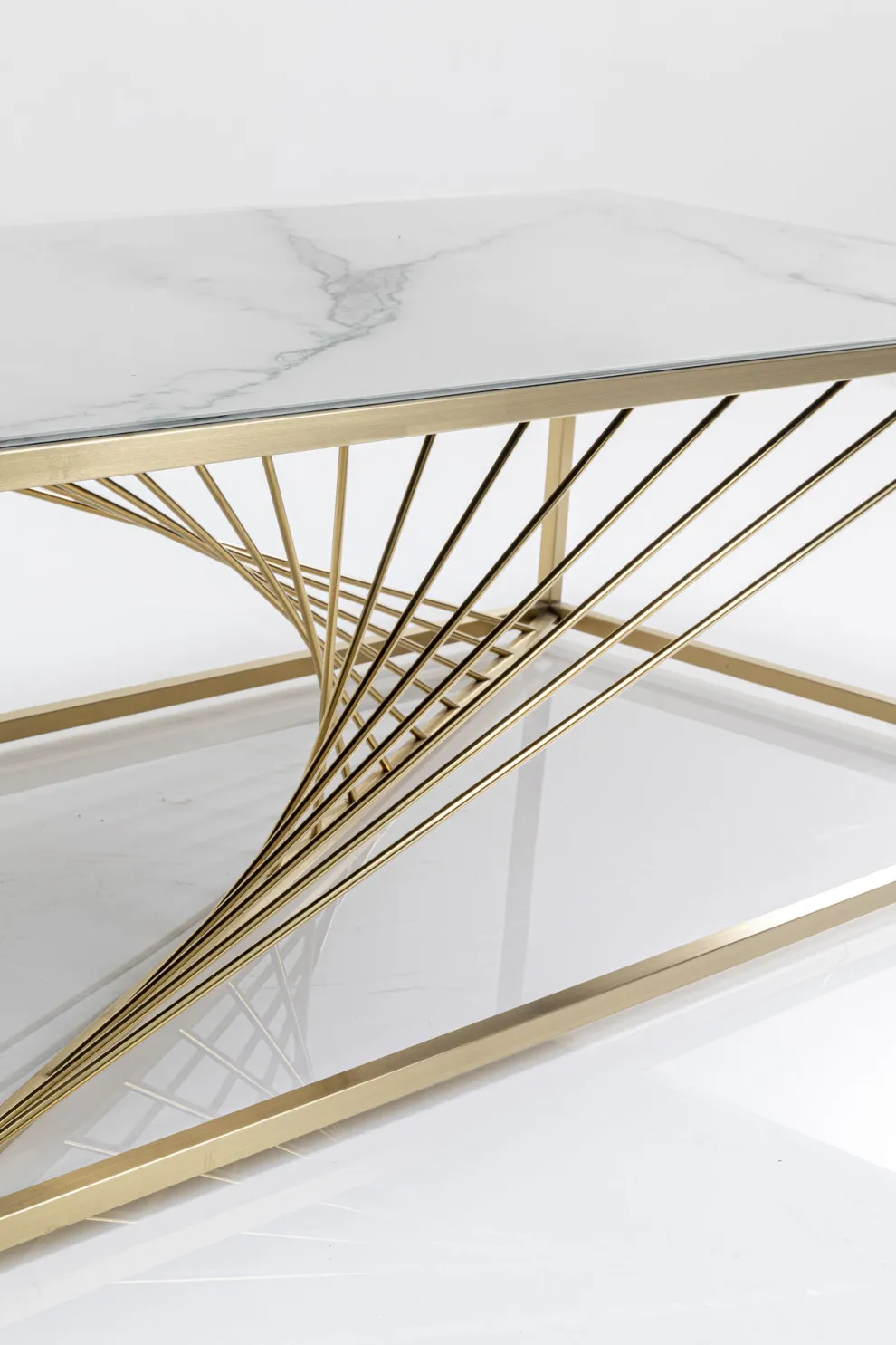 Salontafel Art Marmer Glas 140x70cm