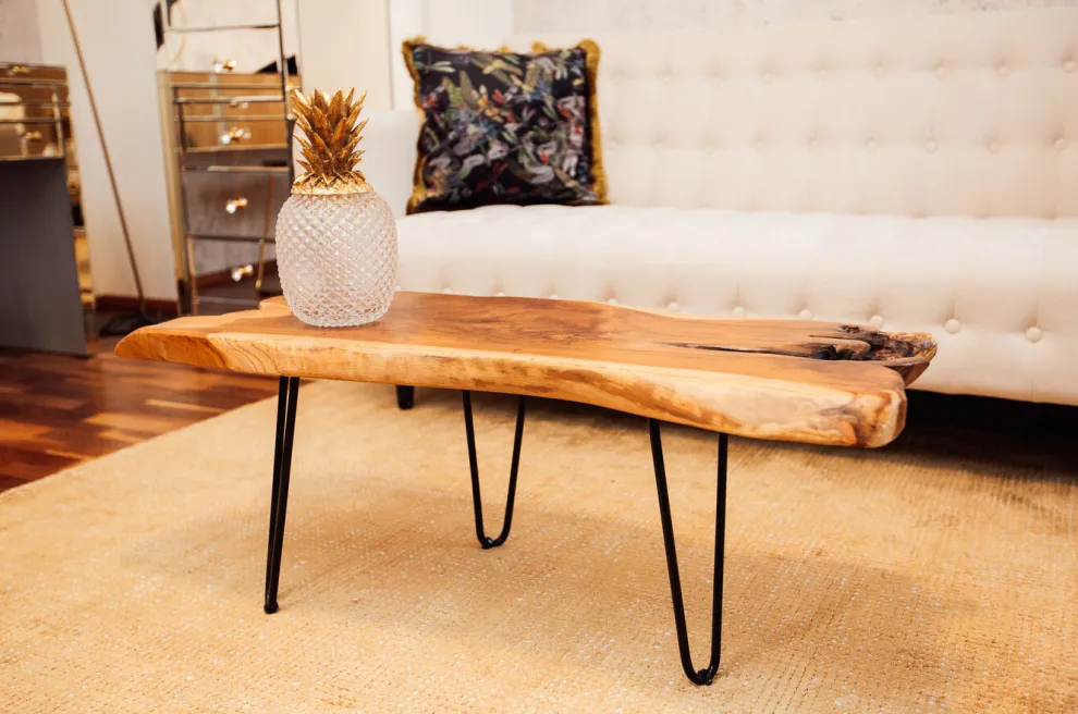 Salontafel Aspen Natuur 106x41cm