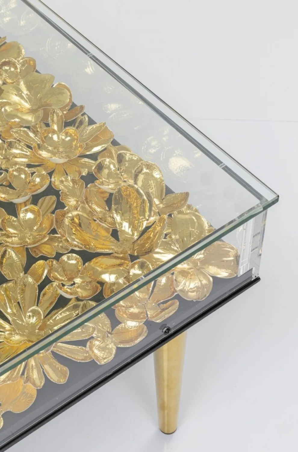 Salontafel Gold Flowers 120x60cm