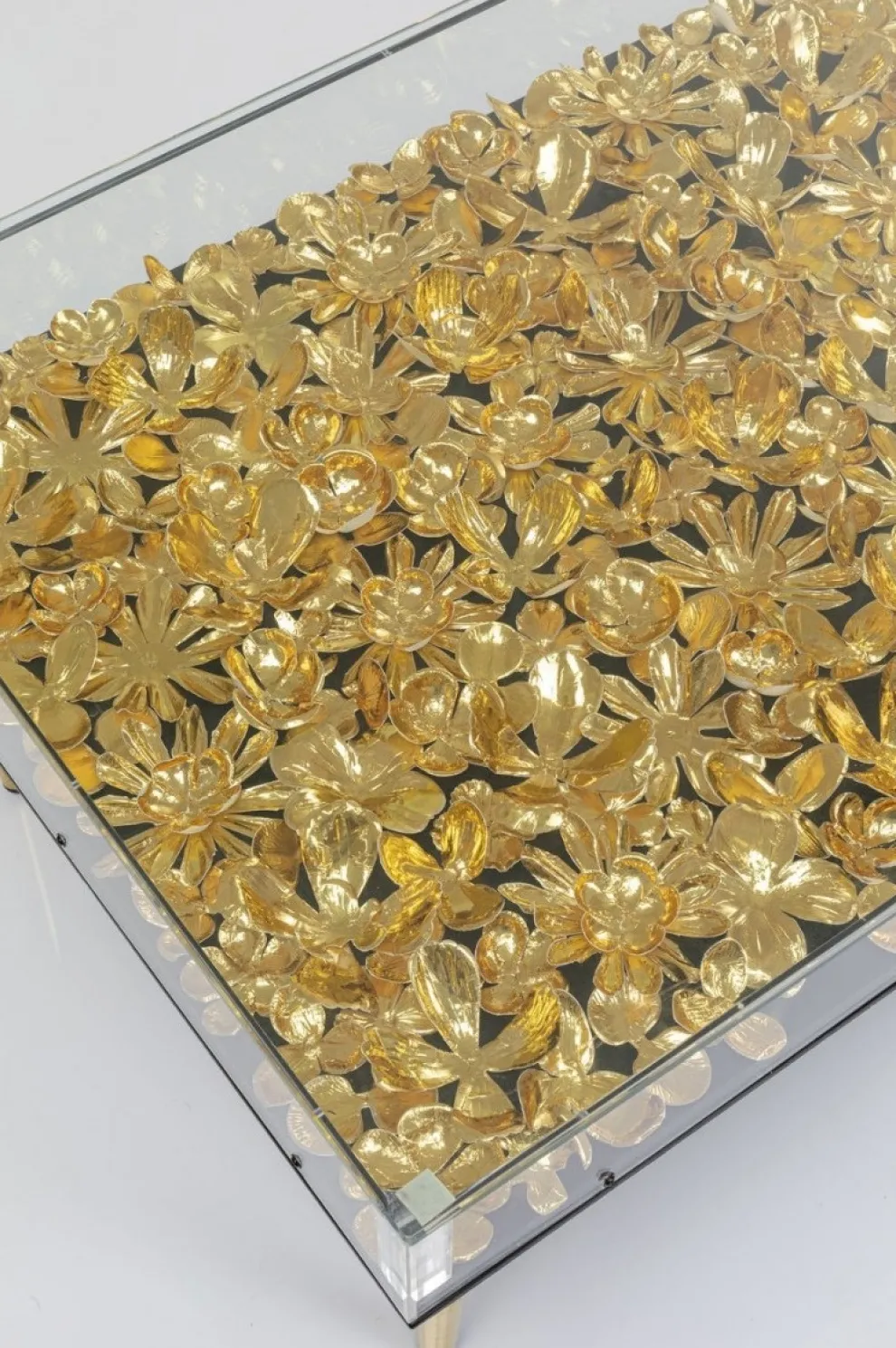 Salontafel Gold Flowers 120x60cm