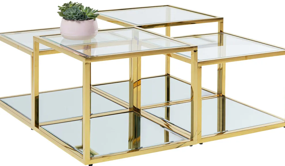 Salontafel Orion Goud (4-delig)