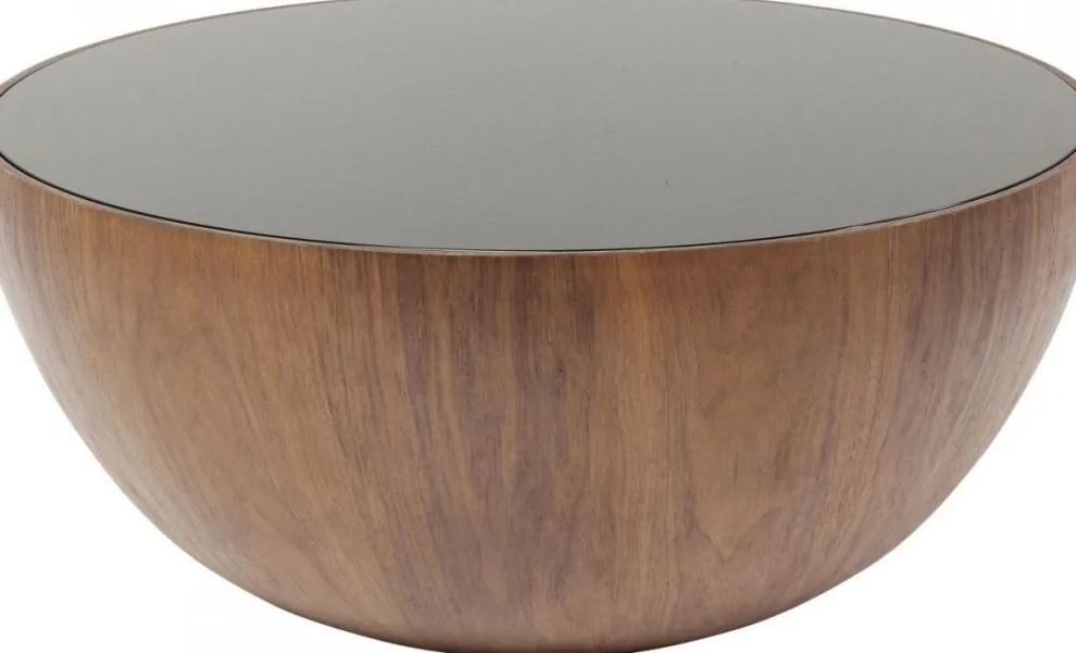 Salontafel Tear Drups Walnoot Ø80cm