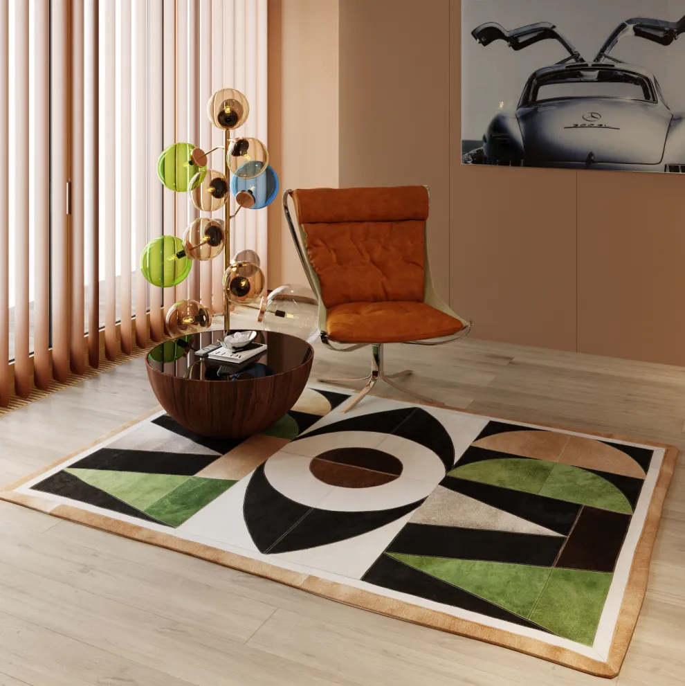 Salontafel Tear Drups Walnoot Ø80cm