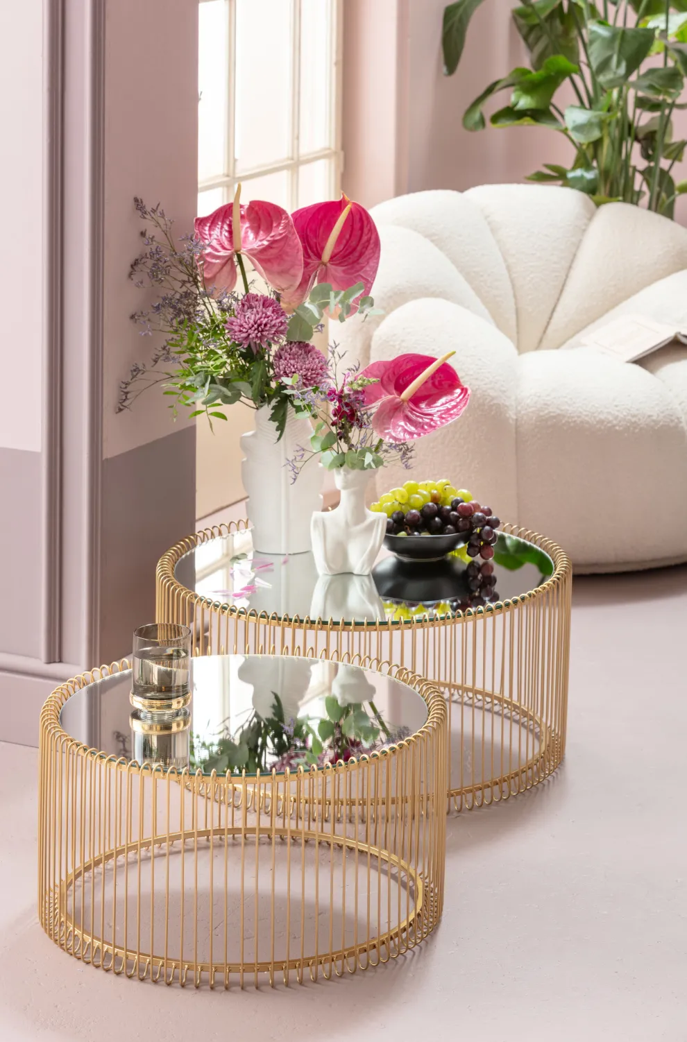 Salontafel Wire Messing (2-delig)