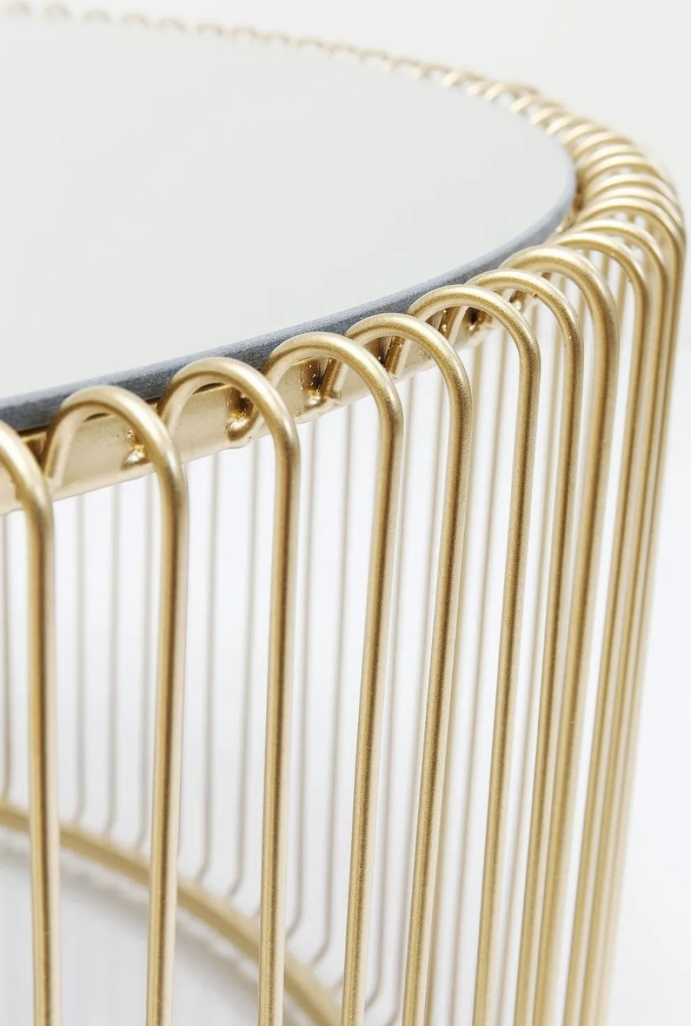 Salontafel Wire Uno Messing Ø80cm