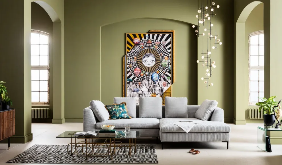 Schaal Flower Bloom Creme Goud Ø25