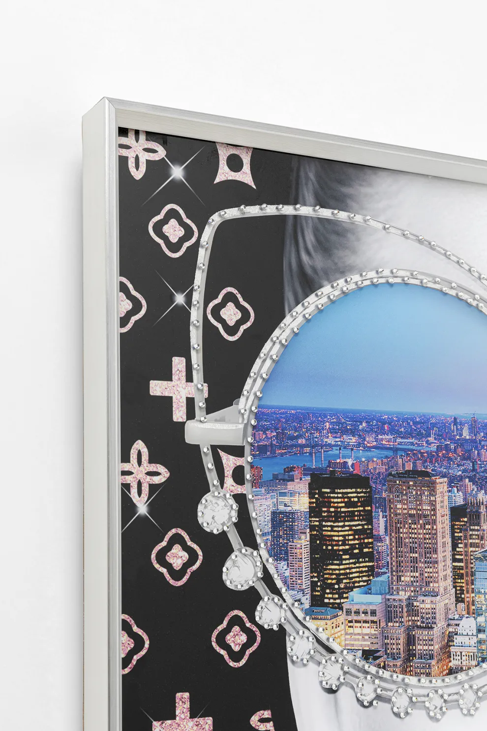 Schilderij Met Lijst NY View 80x80cm